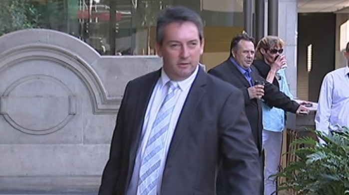 Steven Barnett walking into the Downing Centre District Court in Sydney.
