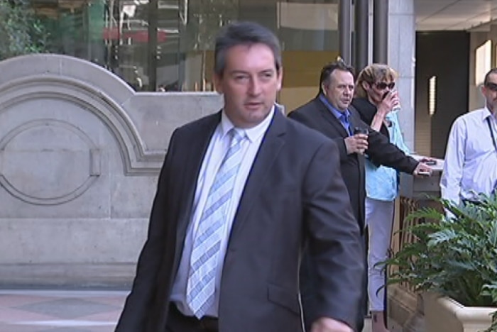 Steven Barnett walking into the Downing Centre District Court in Sydney.