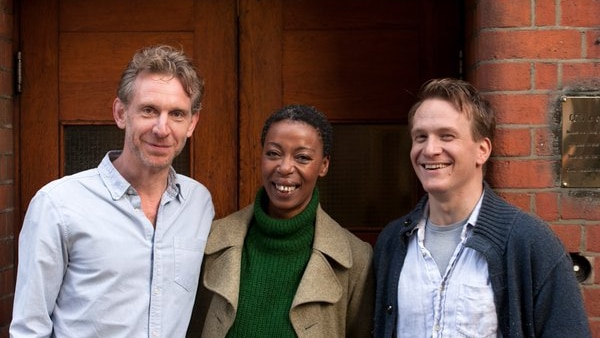 Actors Paul Thornley, Noma Dumezweni and Jamie Parker.