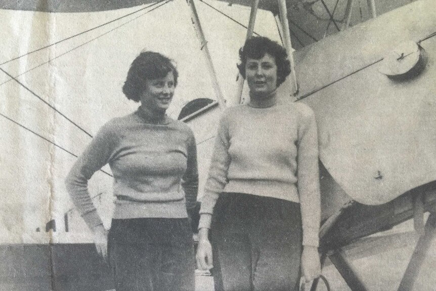 Brigid Holmes (nee Atkins) with her sister Honor