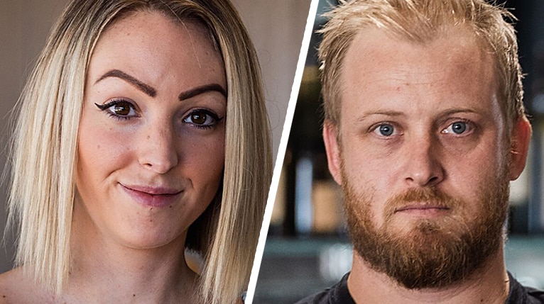 Headshots of a young woman and a young man.