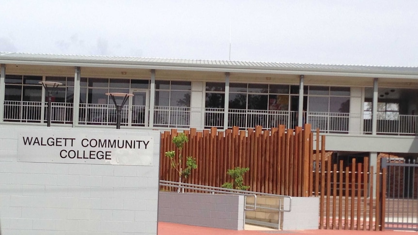 The front of a school building in rural New South Wales.