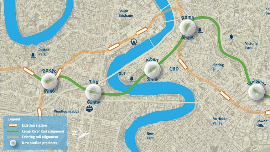 A look at the Queensland Government's vision for the Brisbane Cross River Rail project