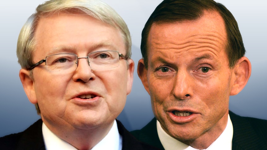 Kevin Rudd and Tony Abbott