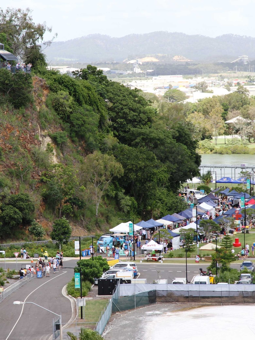 Markets at Auckland Point terminal in Gladstone