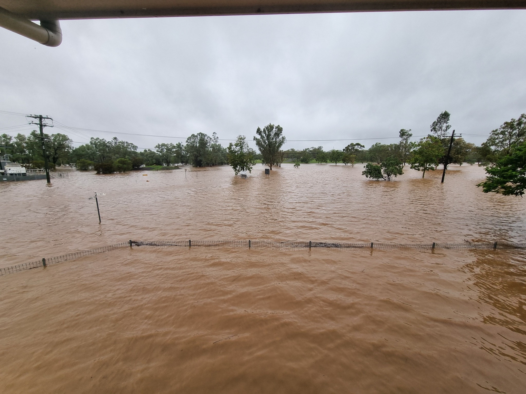 Una comunidad inundada.
