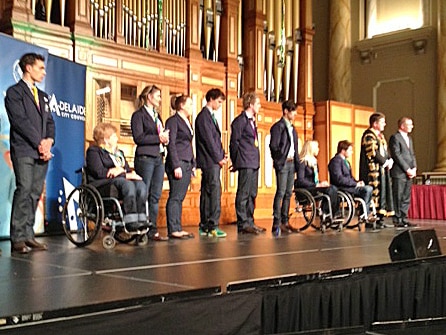 Paralympians' efforts honoured at Adelaide Town Hall reception