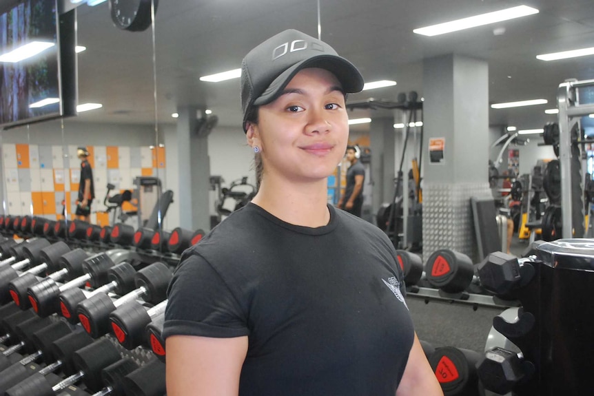 Myra Leong training at a gym