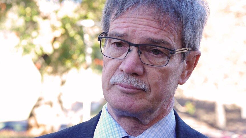 A head and shoulders shot of Mike Nahan outside WA Parliament.