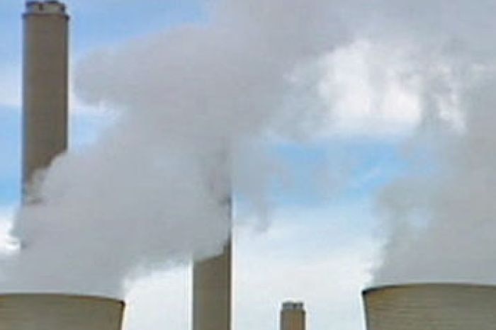 A Victorian brown coal power plant (ABC News: file photo)