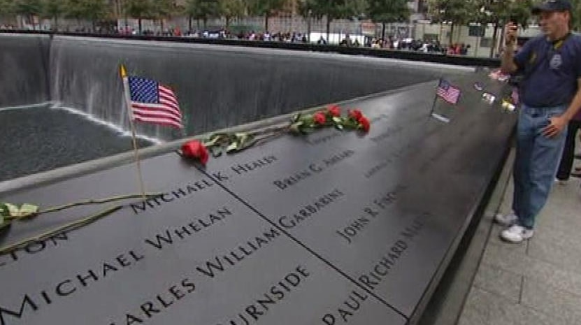 Tenth anniversary ceremony of the September 11 attacks. (ABC)