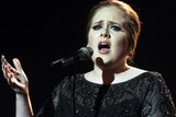 Adele performs at The Brit Awards in 2011.