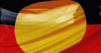 The Aboriginal flag.