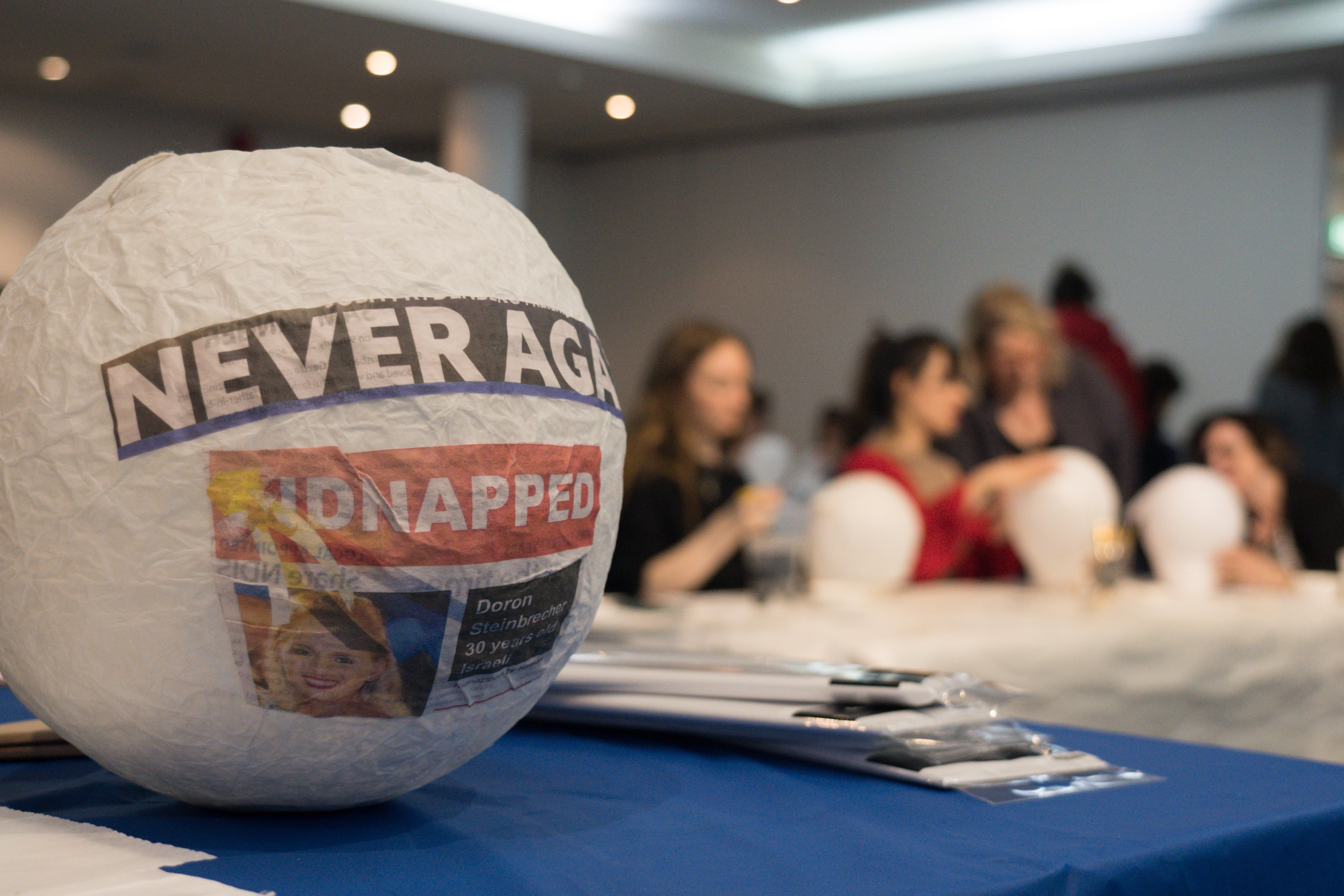 A paper-mache lantern