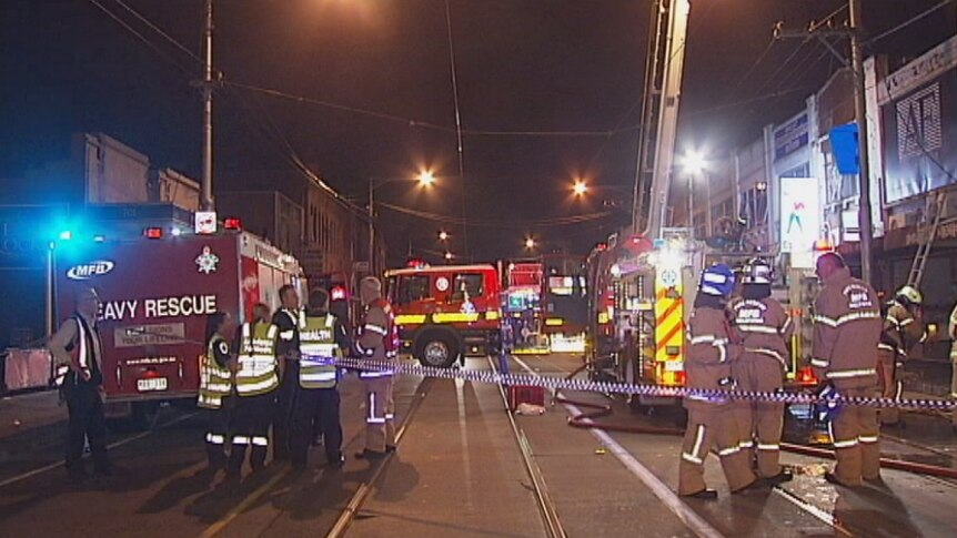 A fire in Brunswick, in Melbourne's north east has caused $150,000 damage to the Beirut Heights cafe.