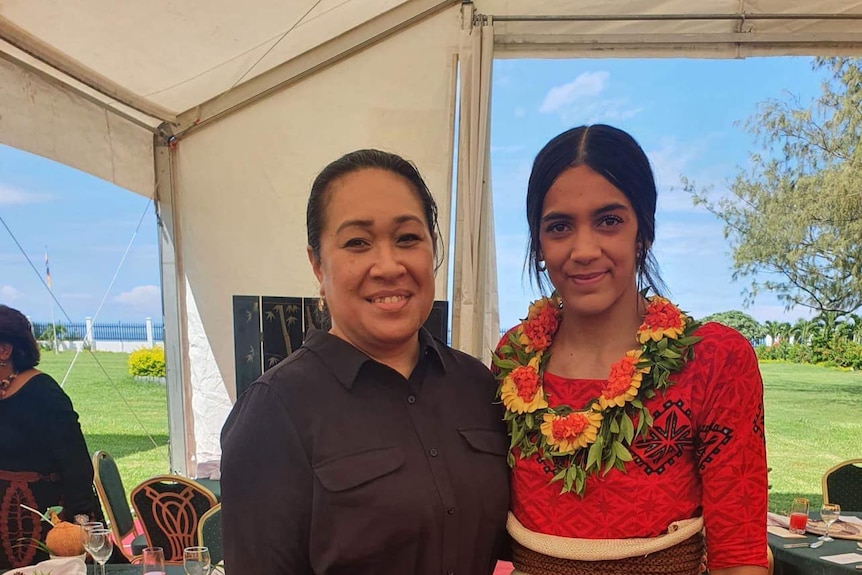 Hulita Veve Tonga Tala  with Queen Tonga