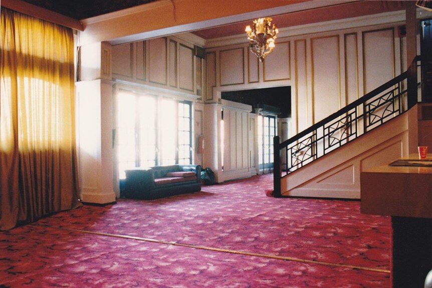 The foyer of the Prince of Wales Theatre in the 1960s