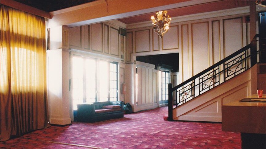 The foyer of the Prince of Wales Theatre in the 1960s