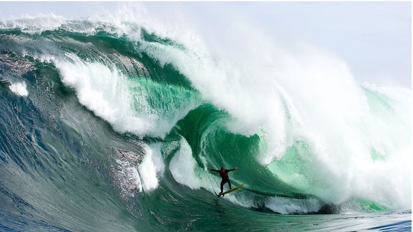 Ryan Hipwood rides a monster at Shipstern Bluff