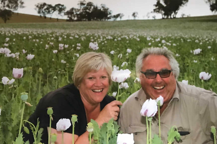 Poppy growers Janelle and David Forsyth