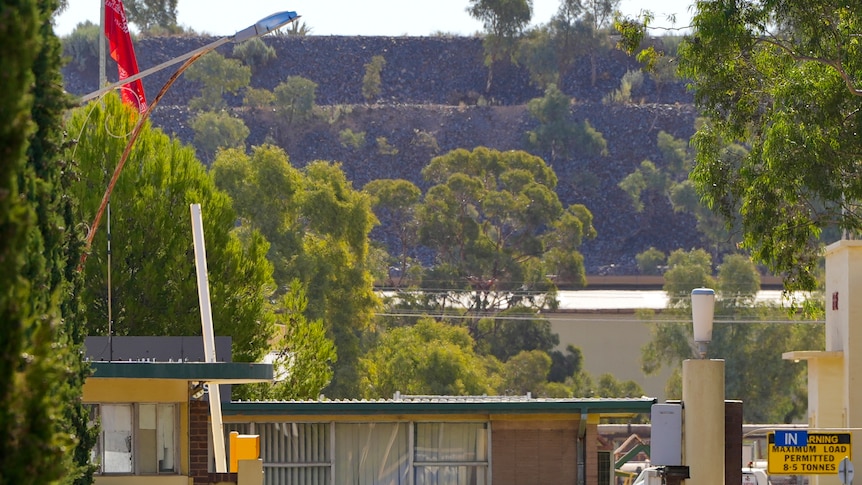 The gates of Perilya's south mine in Broken Hill open.