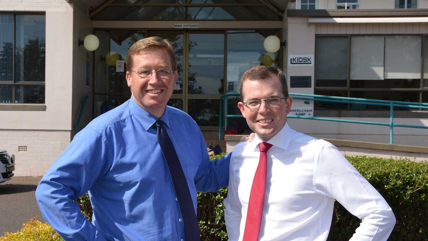 Deputy Premier Troy Grant and Northern Tablelands MP Adam Marshall.