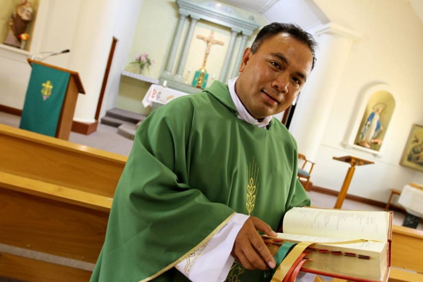 Father Neru Leuea, a Catholic priest in the Wagga Wagga Diocese.