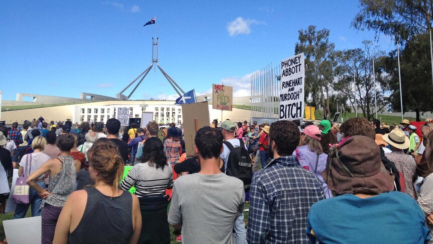 'March in March' in Canberra