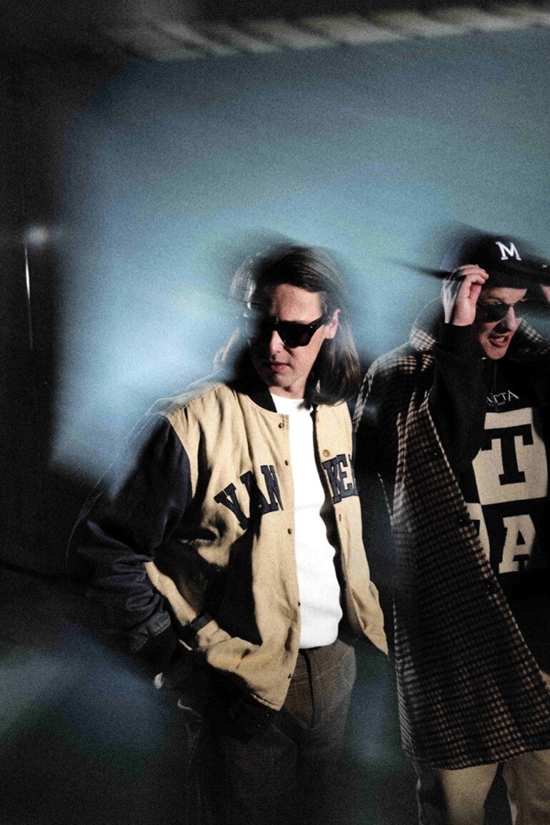 Press photo of UK electronic duo Jungle