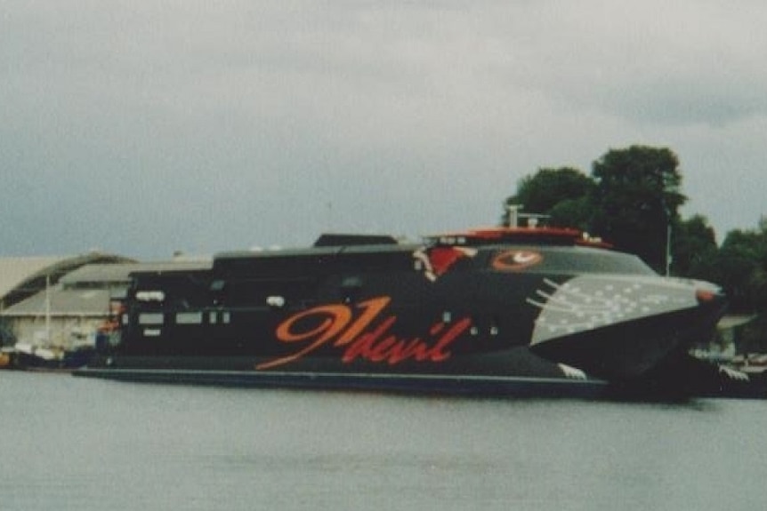 The Devil Cat fast catamaran ran on Bass Strait for four years from 1998 to 2002