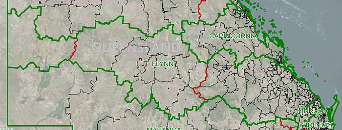 LNP proposed boundaries for Flynn