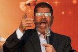 Mohammed Morsi addresses supporters