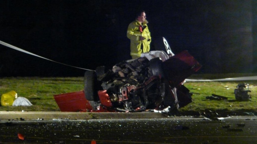Multiple car crash on Drakeford Drive in Canberra