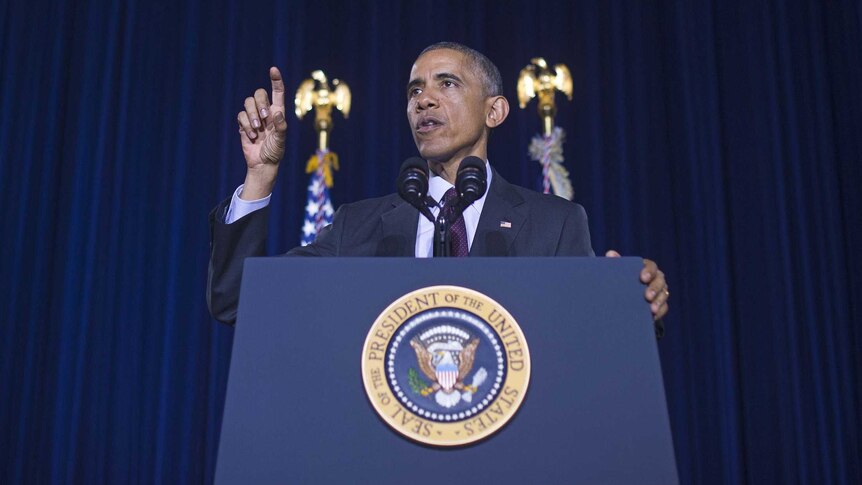 Barack Obama making speech saying he's asked for $6b in Ebola funding