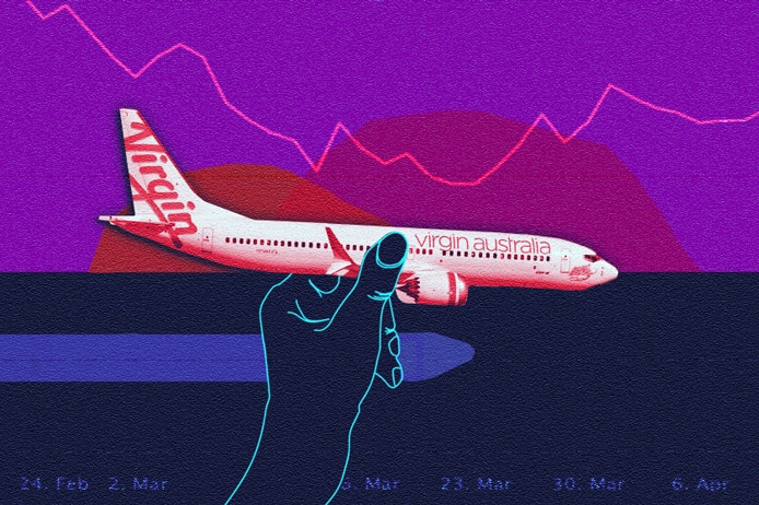 Graphic of Virgin Australia plane