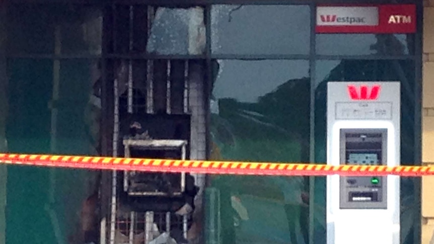 Two ATMs at a Canning Vale shopping centre with one fire damaged and the other intact