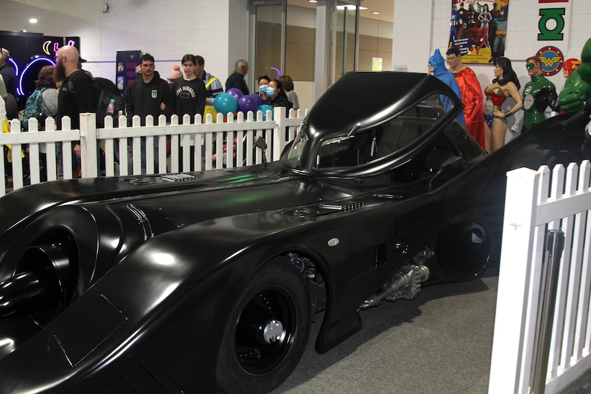 A batmobile replica at the Royal Adelaide Show.