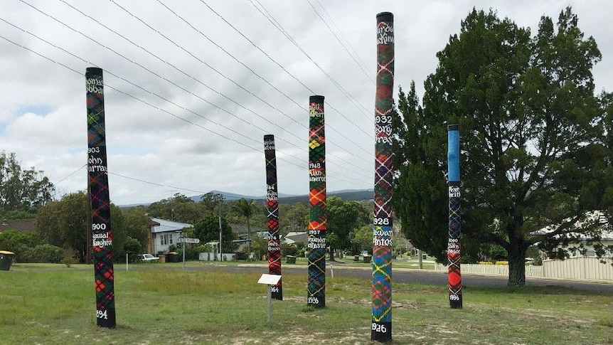 Chiefs' tartan poles