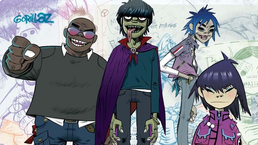 Animated image of the band Gorillaz