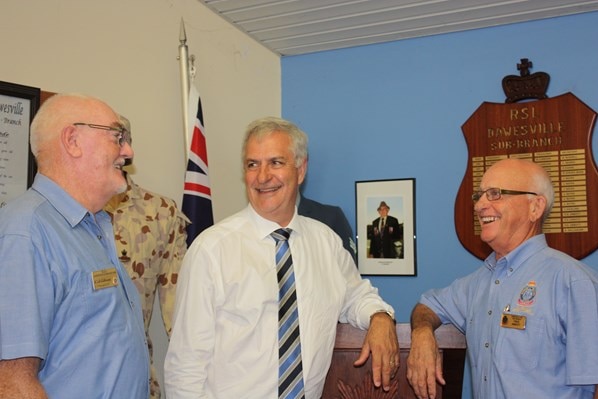 Don Randall with Colin Gibson and Fred Abbott