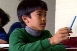 A young Terence Tao attends a maths class at Flinders University.