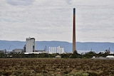 View of the Port Pirie smelter from the west of the town.
