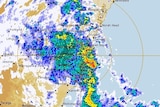 卫星云图显示，澳大利亚东部悉尼上空有积雨云聚集