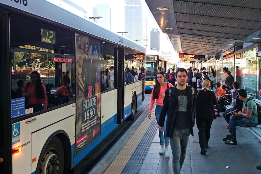 Commuters in Brisbane