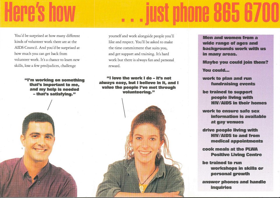 AIDS in Australia How volunteers helped drive the response to a health