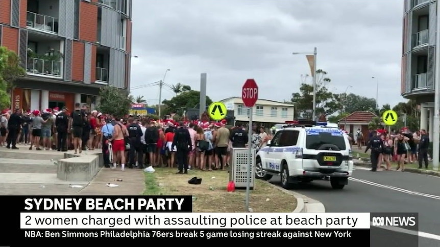 Backpackers at the party claimed several people were injured.
