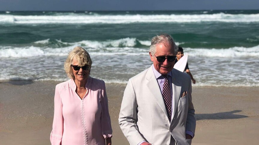Prince Charles and Camilla at Broadbeach