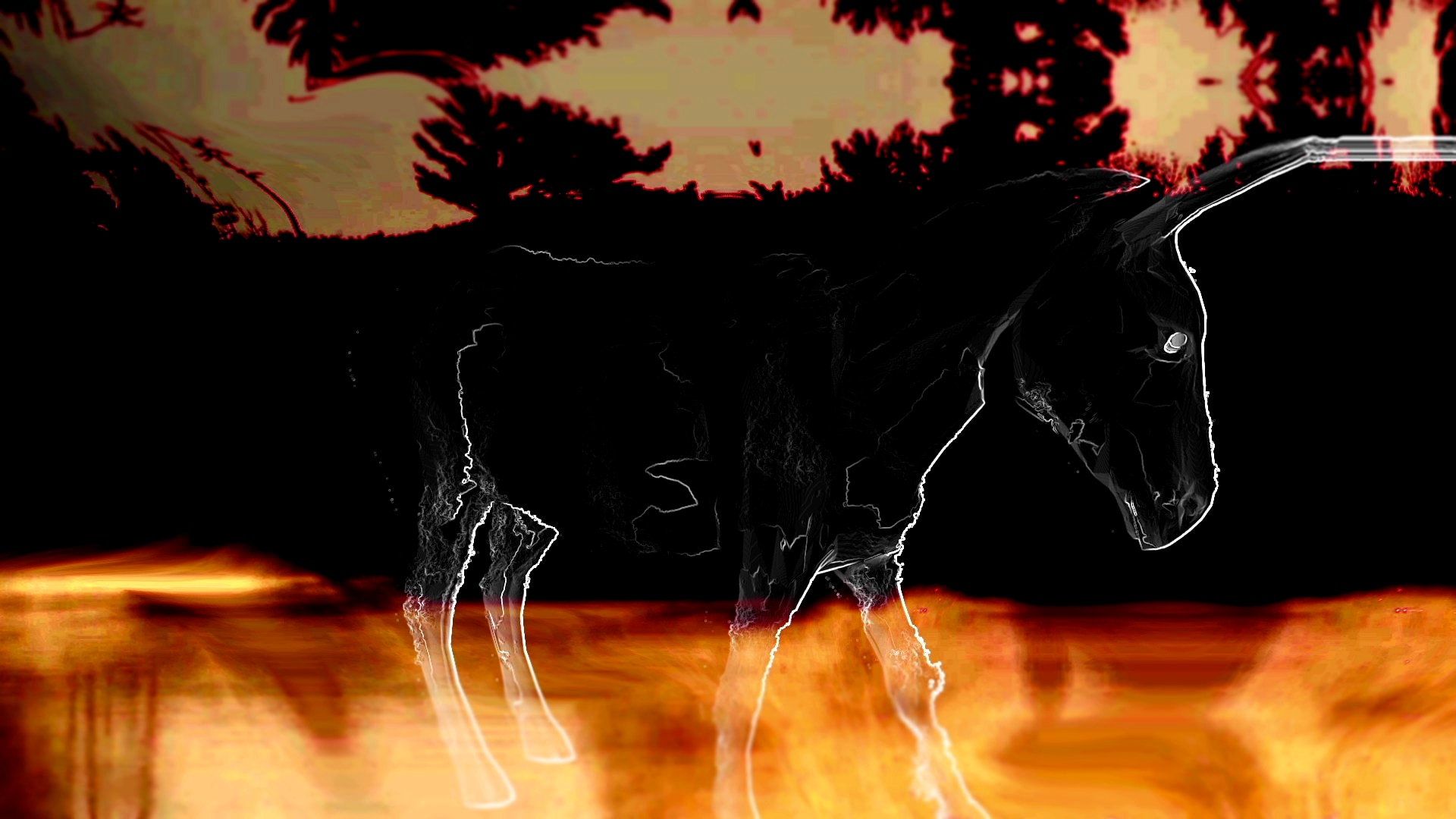 Tarjeta de título de un videojuego que muestra un burro pixelado y las palabras 