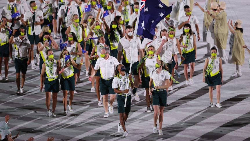 Tokyo Olympics opening ceremony Australian team