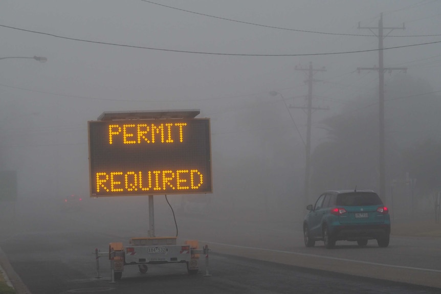 Permit required sign
